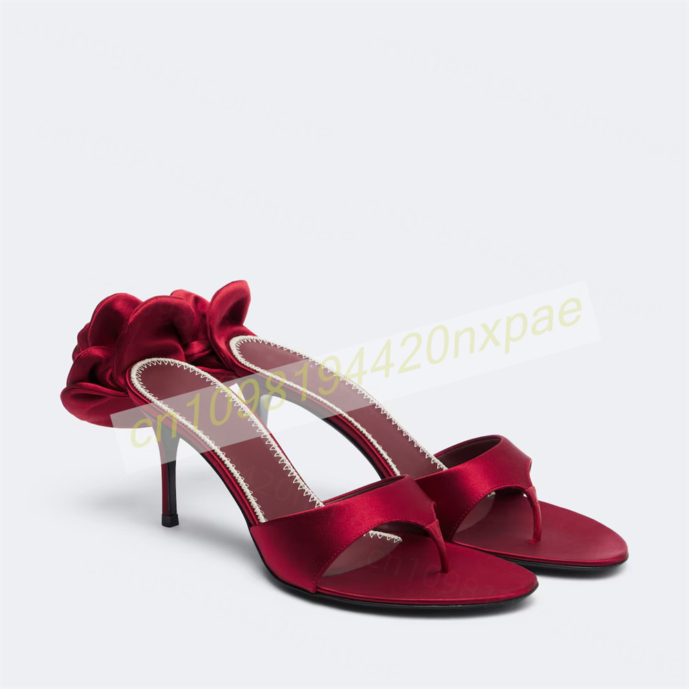 Slip Dress Satin - Sandal Wanita Model Thong Mule Satin