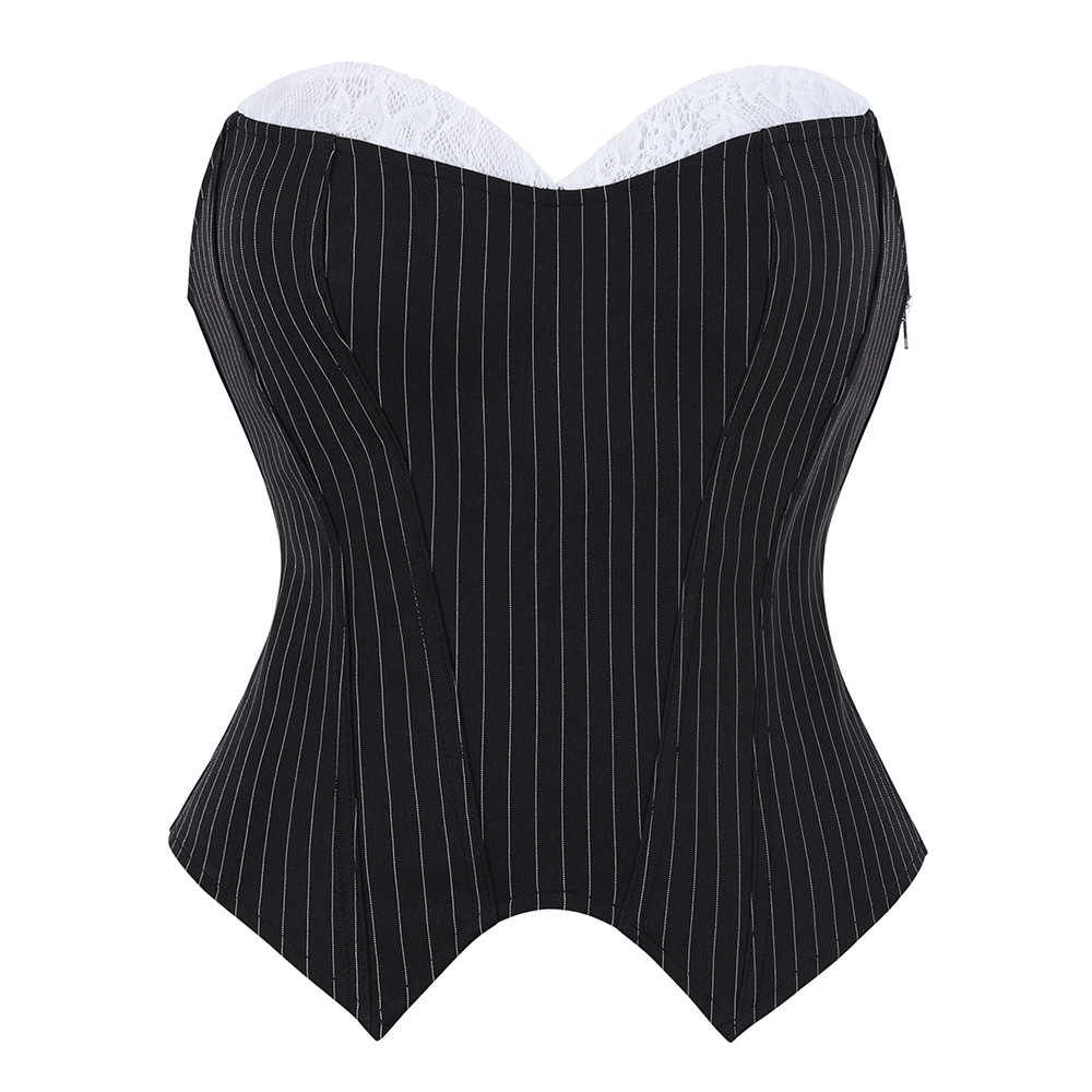 Atasan Korset Tanpa Tali Hitam - Corset Waist Cinch ulasan dan harga