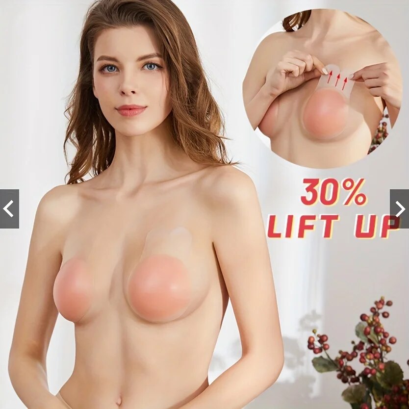 1 pasang silikon penutup putin - Silicone Bra Adhesive ulasan dan harga