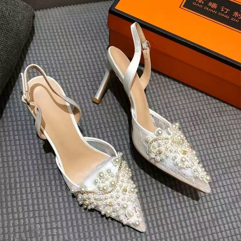 Sepatu Wanita Hak Tinggi Tipis - Slip Dress Satin ulasan dan harga